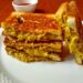 Cheesy Chicken Sandwich | Pulled Chicken Cheese Sauce Sandwich | Chicken Masala Sandwich