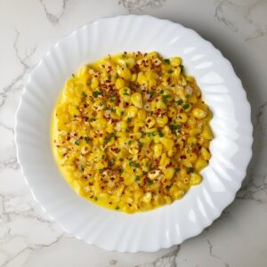 Cheesy Sweet Corn - Made with Cheddar, Chilli and Garlic