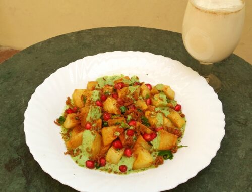 Navratri Aloo Chaat and Chaas