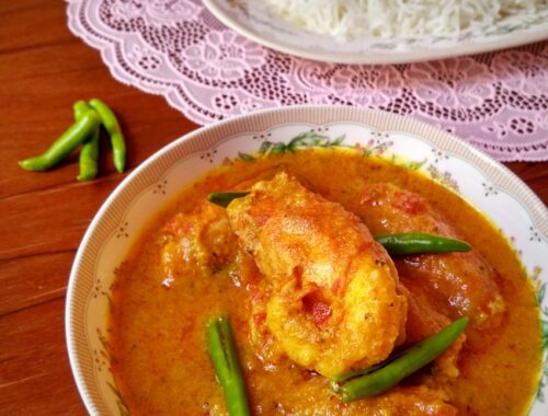 Prawn Malai Curry | Bengali Chingri Malai Curry