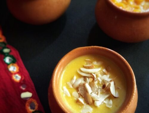 Mango Phirni | Mango Rice Pudding