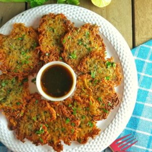 Navratri Potato Pancakes | Easy Vegan Latkes