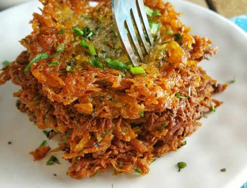 Navratri Potato Pancakes | Easy Vegan Latkes