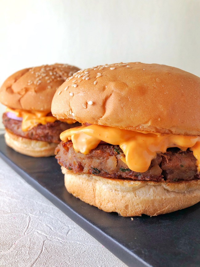 Veggie Bean Burger | Rajma Burger