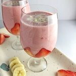 Strawberry Smoothie served in glasses