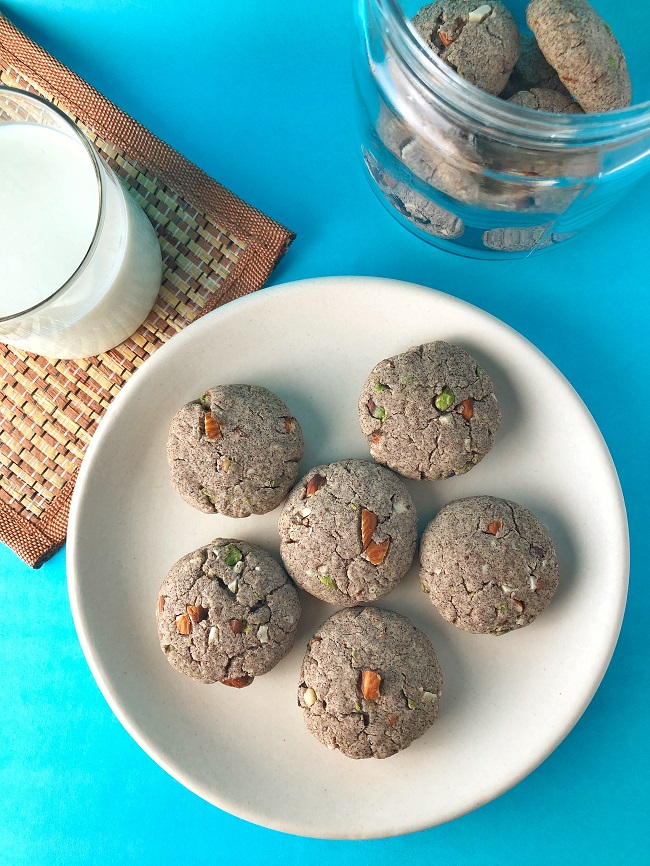 Healthy Ragi Cookies | Eggless Cookies Recipe