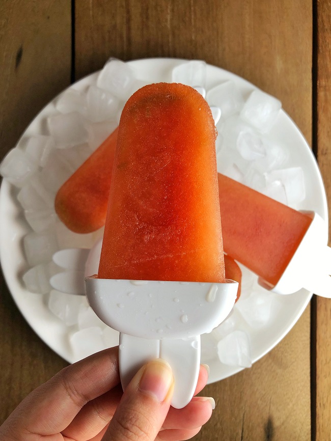 Orange Pomegranate Popsicles