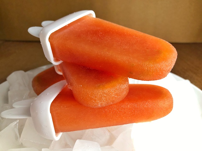 Orange Pomegranate Popsicles