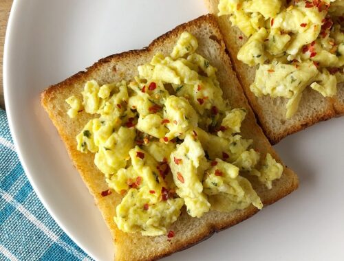 Fluffy Scrambled Egg on Toast | Breakfast Recipe