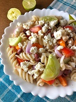 Healthy Pasta Salad | Vegetarian Recipe