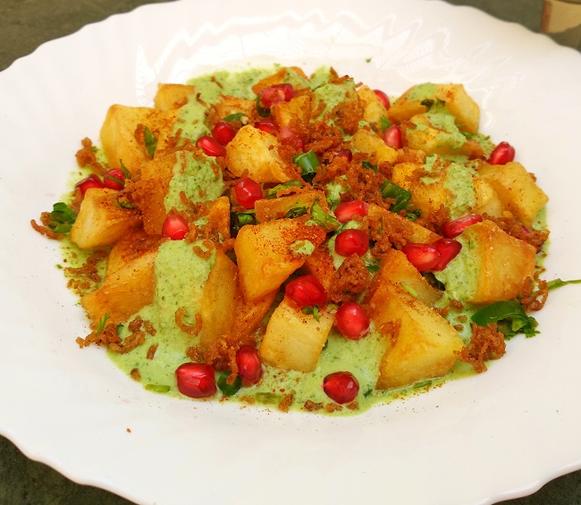 Navratri Aloo Chaat and Chaas