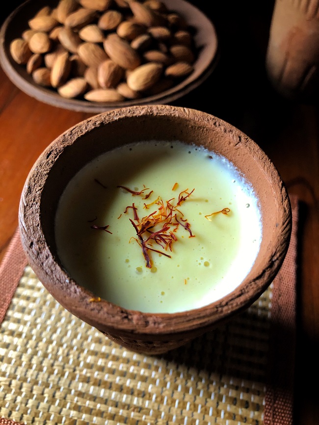 Kesar Badam Milk | Cosy Winter Drink