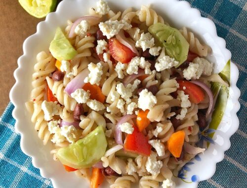 Healthy Pasta Salad | Vegetarian Recipe