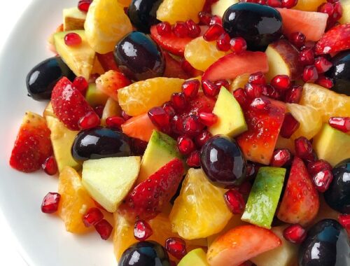 Fruit Salad Recipe with Easy Dressing | Vrat or Fasting Recipe