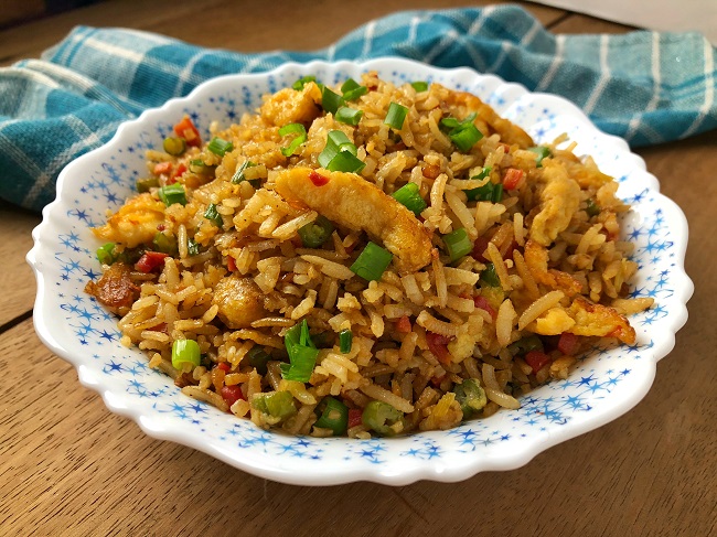 Fried Brown Rice with Egg
