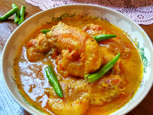 Prawn Malai Curry | Bengali Chingri Malai Curry
