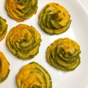 Tri-Coloured Mashed Potato Swirls