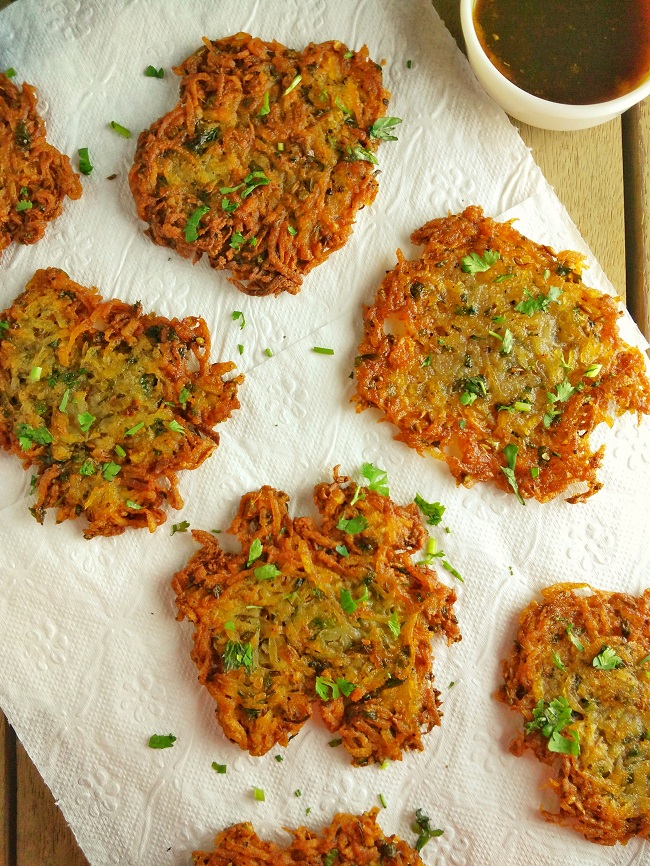 Navratri Potato Pancakes | Easy Vegan Latkes
