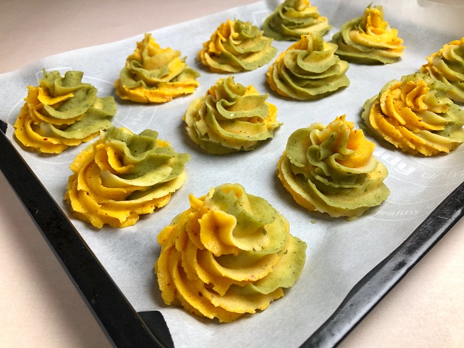 Tri-Coloured Mashed Potato Swirls for Independence Day
