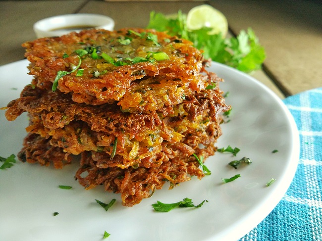 Navratri Potato Pancakes | Easy Vegan Latkes
