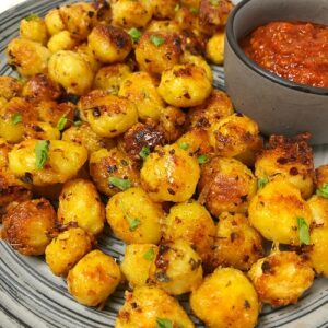 Parmesan Roasted Baby Potatoes - With Garlic and Onion