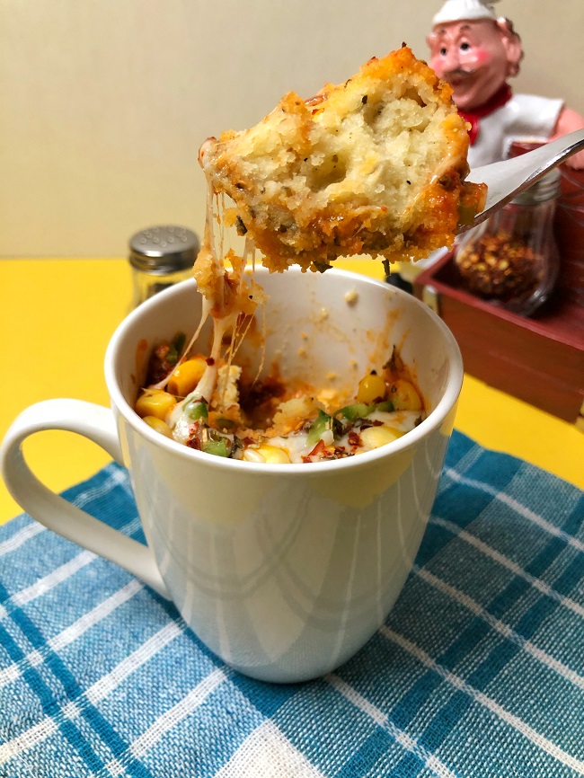 Microwave Mug Pizza In Less Than 3 Minutes
