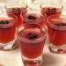 Cranberry Whiskey Jello Shots (Vegan)