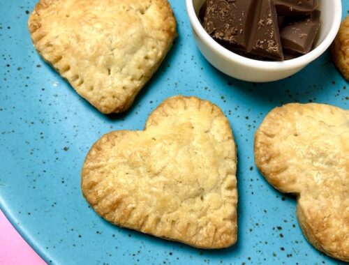 Heart-Shaped Chocolate Hand Pies