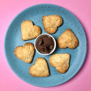 Heart-Shaped Chocolate Hand Pies