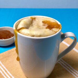 Microwave Mug Cake Filled With Mango Jam