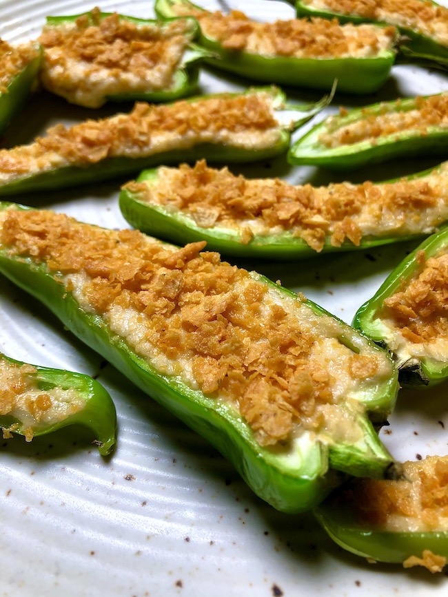 Baked Jalapeno poppers | Cheese Stuffed Bhavnagri Chillies
