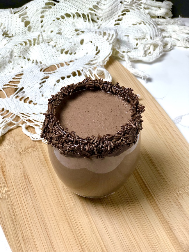 Chocolate Cake Milkshake Without Ice Cream