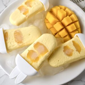 3-Ingredient Creamy Mango Popsicles and Ice Cream Made In a Blender