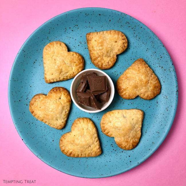 Heart-Shaped Chocolate Hand Pies