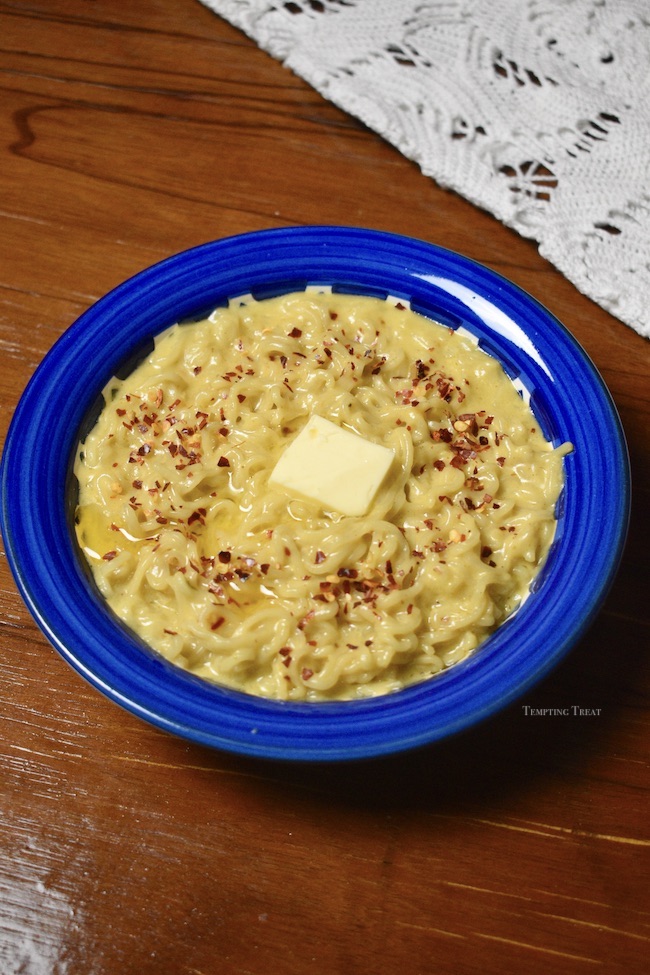 Creamy Butter Garlic Maggi