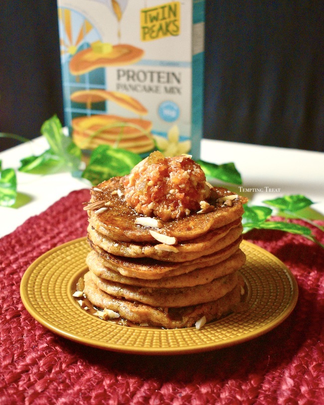 Healthy Gajar Halwa Pancakes