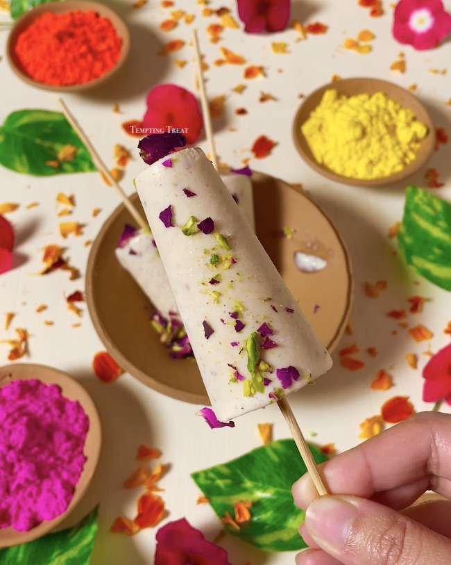 Holi Special Thandai Kulfi | Kulfi Recipe Without Cream, Condensed Milk, Mawa & Milk Powder
