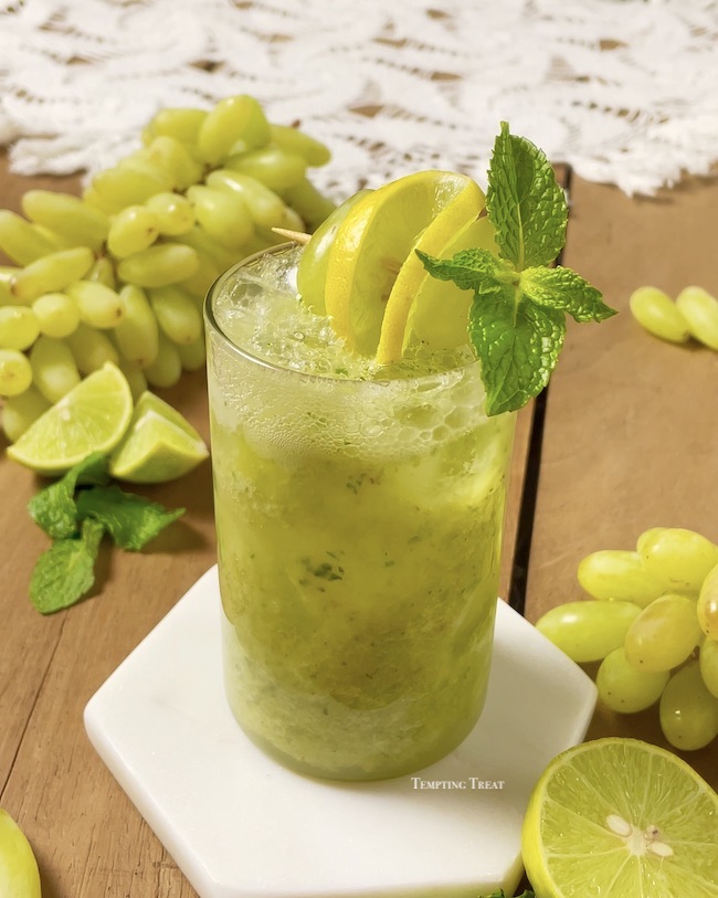 Grape Lemon Soda For Iftar (Ramadan Sharbat Recipe)