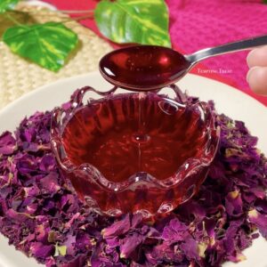 Homemade Rose Syrup Recipe For Iftar Drinks/Desserts