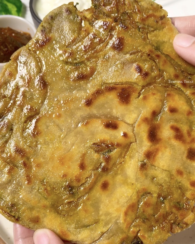 Onion Laccha/Lachha Paratha Recipe