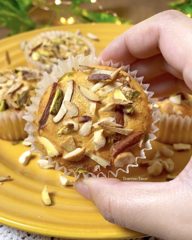 Eggless Mawa Cupcake Recipe