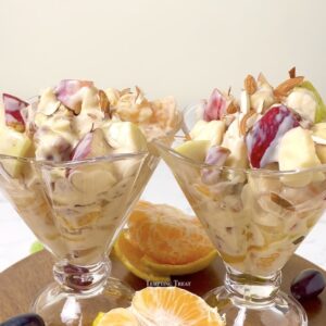 Creamy Fruit Chaat Recipe without cream