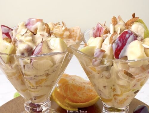 Creamy Fruit Chaat Recipe without cream