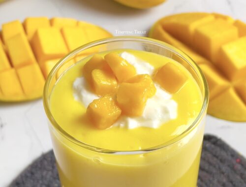 Thick Mango Lassi Recipe With Fresh Mango/Mango Pulp