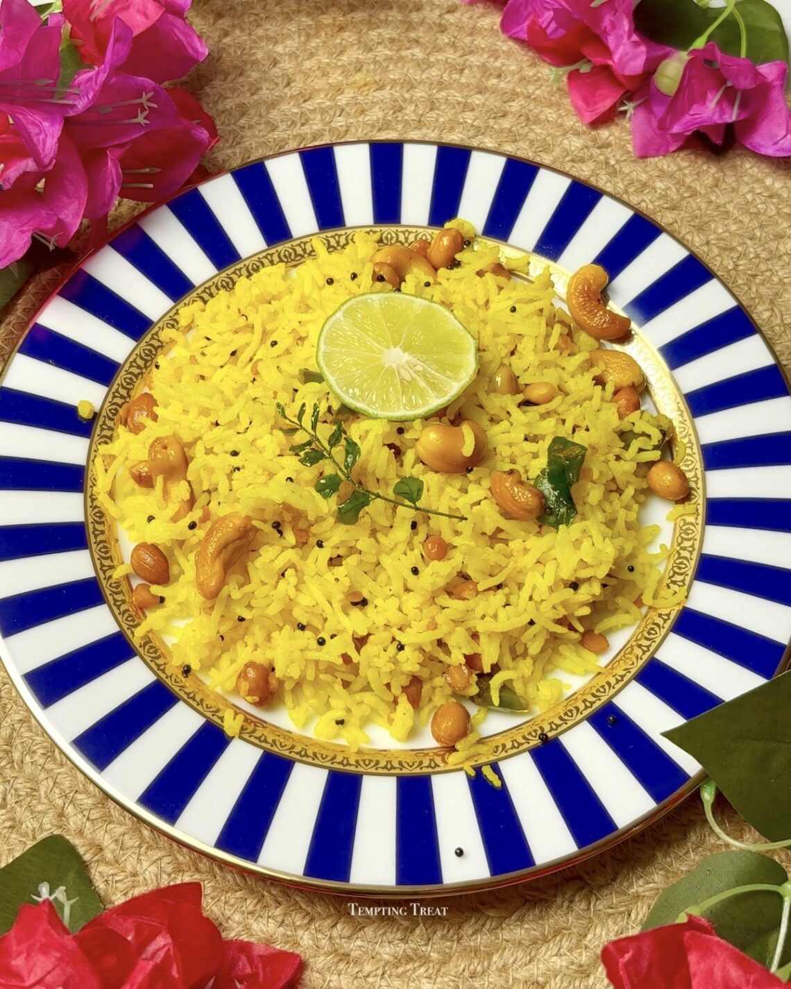 how to make lemon rice, simple lemon rice recipe